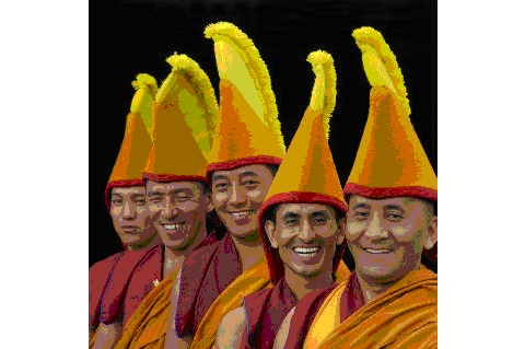 チベット僧たち